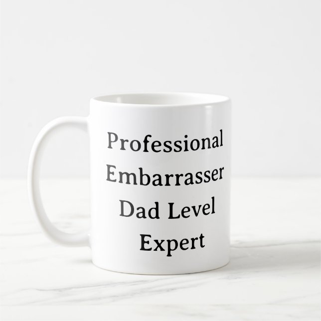 Funny Pappa Mugg - Professionell Embarrasser Anpas (Vänster)