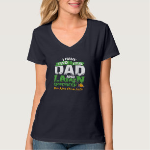 Funny Pappa och Gräsmatta Enforcer Mwing Manar Jok T Shirt