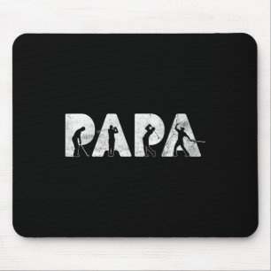 Funny Pappa Pappa Golf Pappa Funny Fars dag Gift Musmatta
