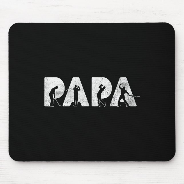 Funny Pappa Pappa Golf Pappa Funny Fars dag Gift Musmatta (Framsidan)