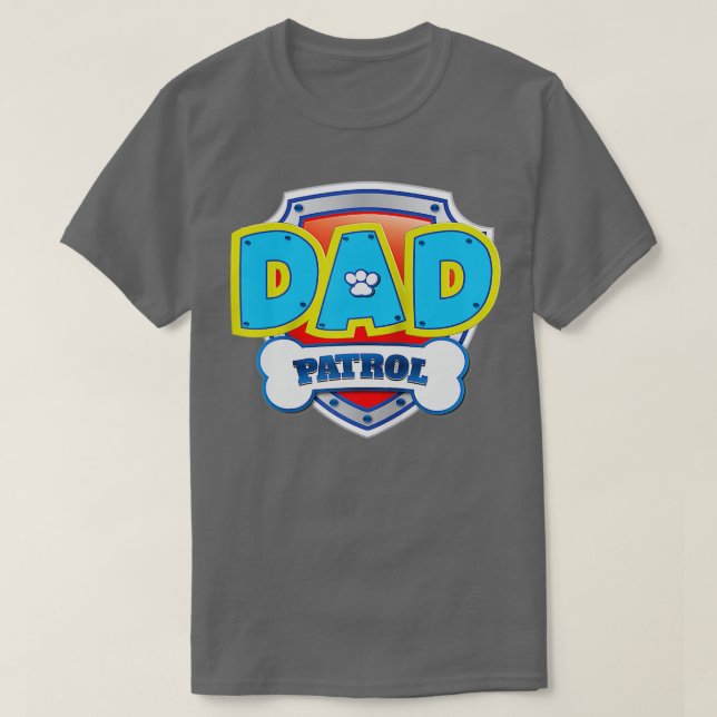 Funny Pappa Patrol Hund Gift Födelsedagsfest T Shirt (Design framsida)