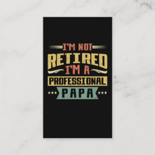 Funny Pappa Professionell Pappa Pension Visitkort