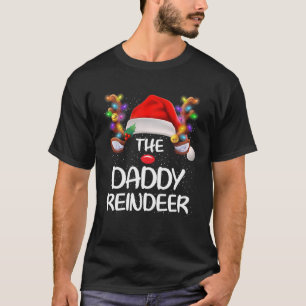 Funny pappa Reindeer Julafton Matching Family Chri T Shirt