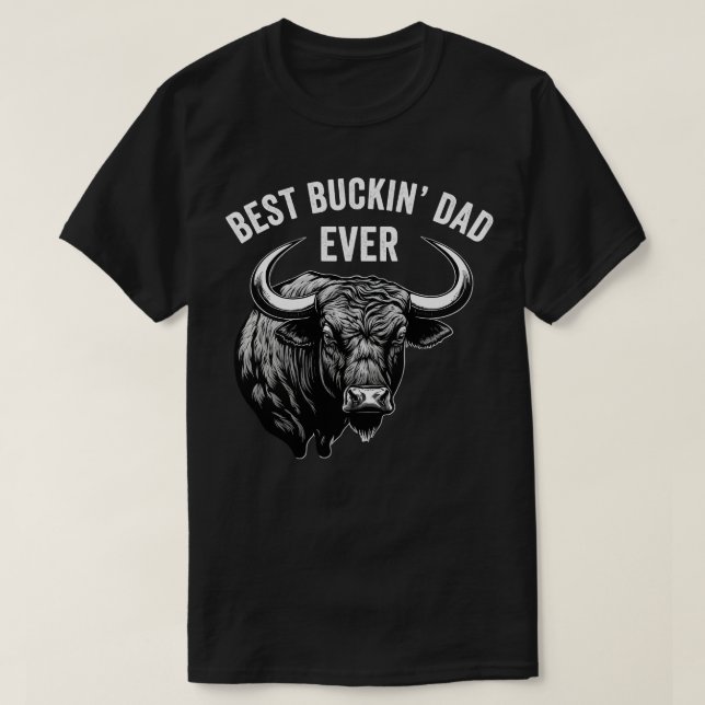 Funny Pappa Rodeo Bull Riding Western Cowboy Best  T Shirt (Design framsida)