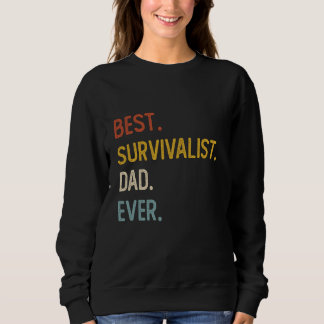 Funny Pappa Shirt Best Survivalist Pappa någonsin  T Shirt