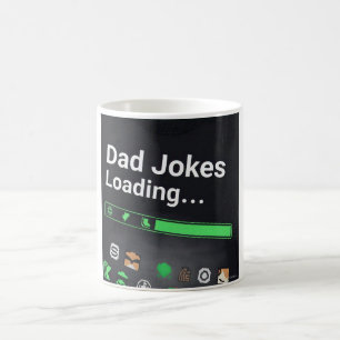 Funny Pappa-skämt som läser in Progress Pub Kaffemugg