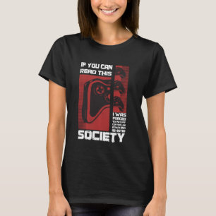 Funny Pappa-spelarstyrenhet för spel - Nerd Geek R T Shirt
