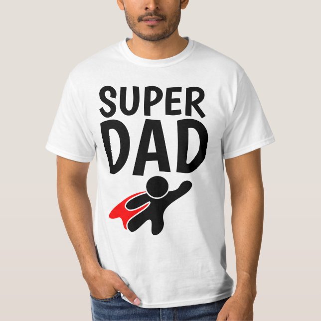 Funny PAPPA T-shirt TOPPEN HERO PAPPA (Framsida)