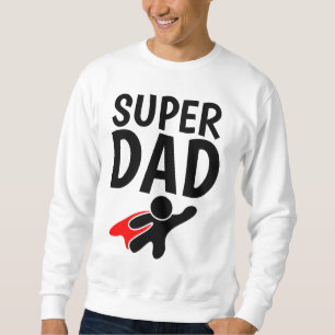 Funny PAPPA T-shirt TOPPEN HERO PAPPA Lång Ärmad Tröja