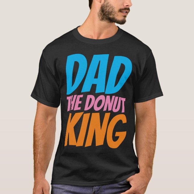 FUNNY PAPPA T-SHIRTS, DONUT KUNG T SHIRT (Framsida)