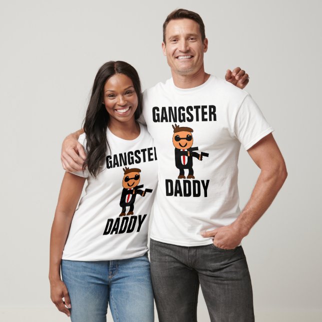 Funny PAPPA T-Shirts, GANGSTER DADDY T Shirt (Unisex)