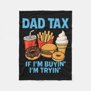 Funny Pappa Tax Apparate Fast Food Humor Fleecefilt