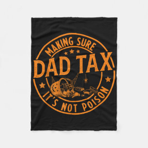 Funny Pappa Tax Halloween Shirt Candy Pumpkin Papp Fleecefilt