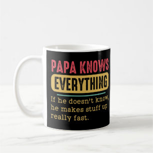 Funny Pappa vet allt Kaffemugg