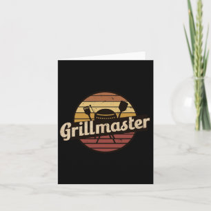 Funny Pappa Vintage Design Grillmaster Fars dag Kort