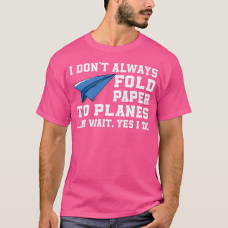 Funny Papper flygplanskläder Pappra Flygplan eller T Shirt