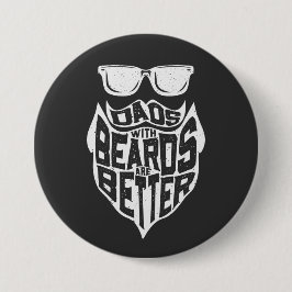 FUNNY PAPPOR MED BEARBETNING ÄR BÄTTRE FARS DAG KNAPP