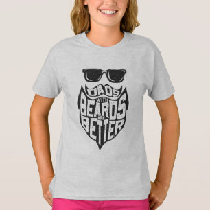 FUNNY PAPPOR MED BEARBETNING ÄR BÄTTRE FARS DAG T SHIRT