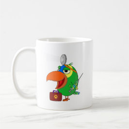 Funny paprot Amazon Parrot Vet arbetande Parrot mu Kaffemugg