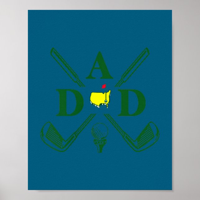 Funny Par Dad Golf Matching Golfing Quote Party Ck Poster (Framsidan)