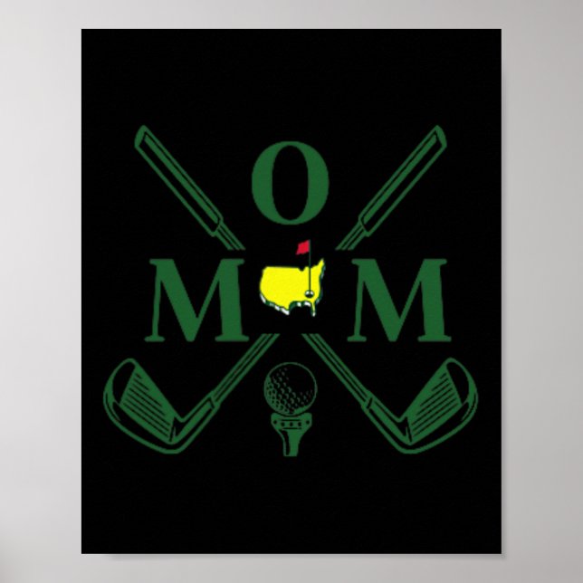Funny Par Mamma Golf Matching Golfing Citote Party Poster (Framsidan)
