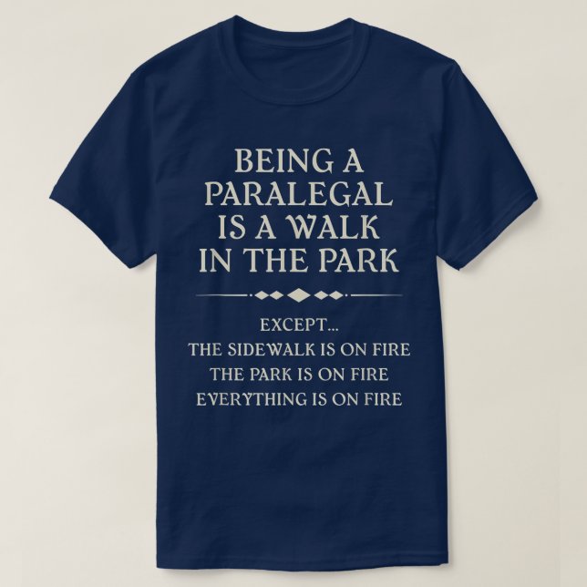 Funny Paralegal Design for jul, Birthday, Na T Shirt (Design framsida)