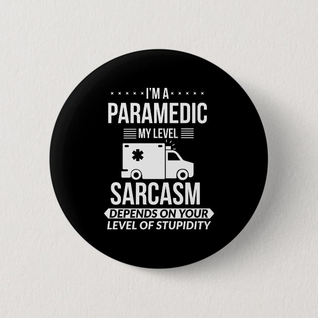 Funny Paramedic Emt Gift  Knapp (Framsida)