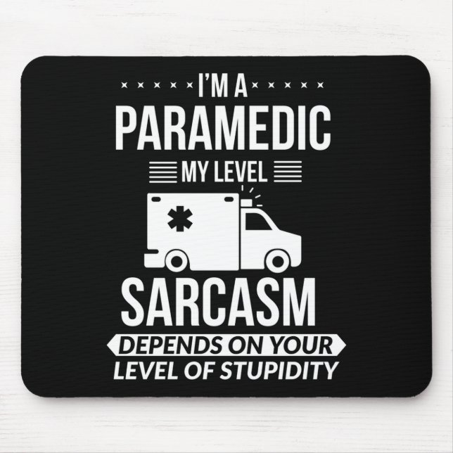 Funny Paramedic Emt Gift  Musmatta (Framsidan)