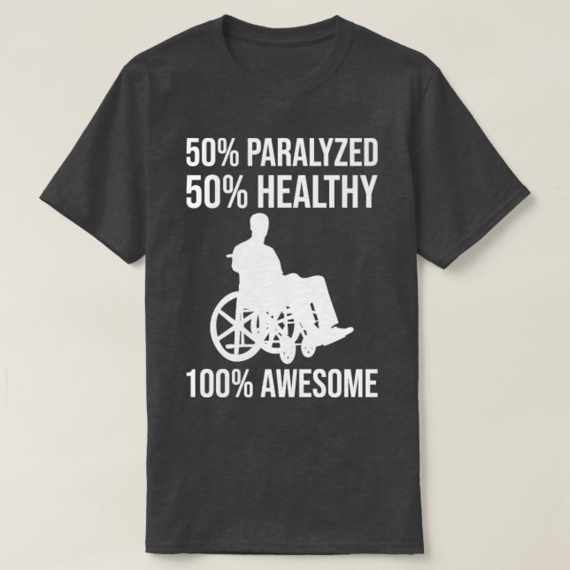 Funny Paraplegic Handicap Wheelcourt Paraplegia19 T Shirt (Design framsida)