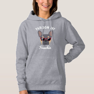 Funny Pardon my Frenchie Lilac Tan Fransk Bulldog T Shirt