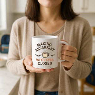 Funny Parent Mugg; Skapar Breakfast Parent Kaffemugg