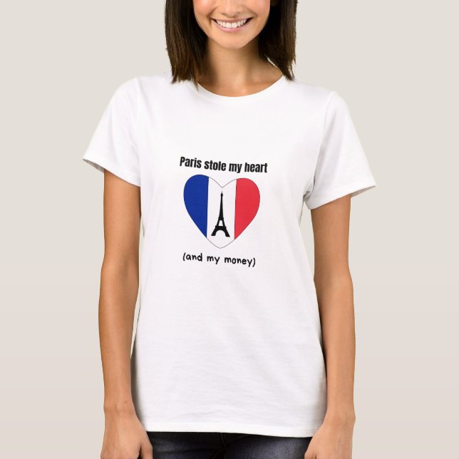 Funny Paris T Shirt (Framsida)