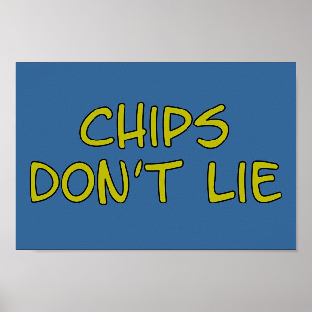 Funny Parody slogan Chip Poster (Framsidan)