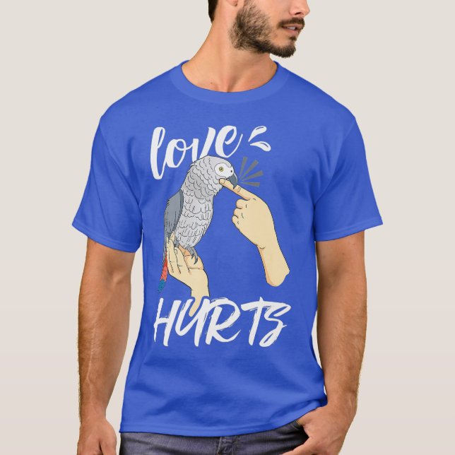Funny Parrot Gift Shirt Pet Parrots Bird Kärlek T (Framsida)