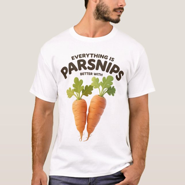  Funny Parsnip Shirt - Vegetable Lover Gift Tee (Framsida)