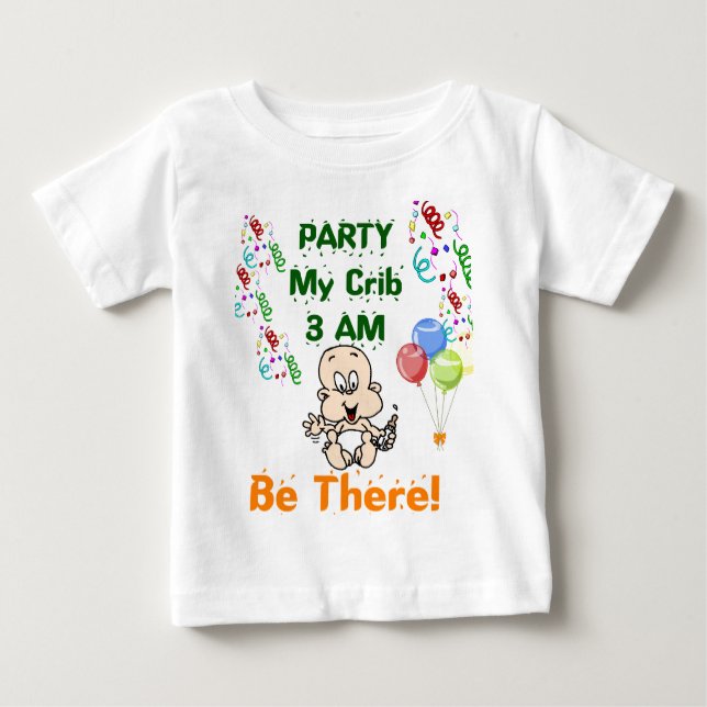 Funny Party Infant T-Shirt (Framsida)