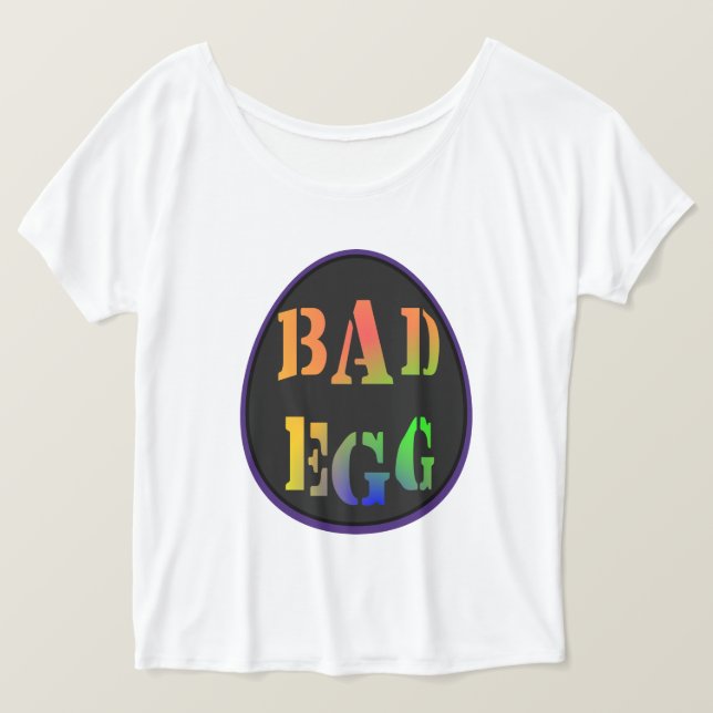 Funny Påsk | Bad Egg Påstående T-Shirt (Design framsida)