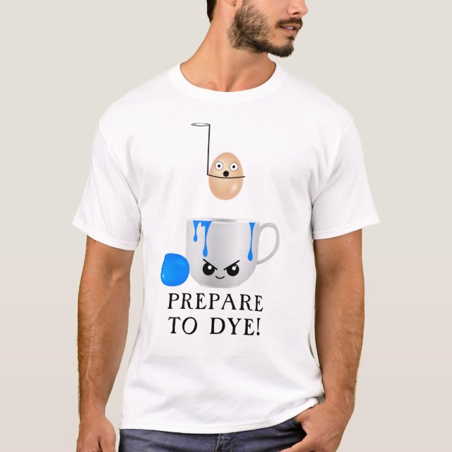 Funny Påsk-beredning till färgägg T Shirt (Framsida)