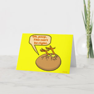 Funny Påsk Chick i Egg Helgkort