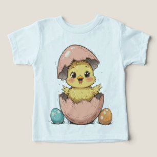 Funny Påsk-Chick i krackade ägg T Shirt