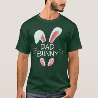 Funny Påsk-dagskostnad matchande Cute Pappa Bunny  T Shirt