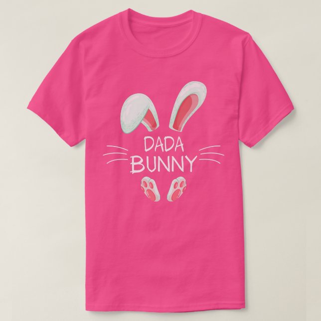 Funny Påsk Day Costume Matching Cute Dada Bunny  T Shirt (Design framsida)