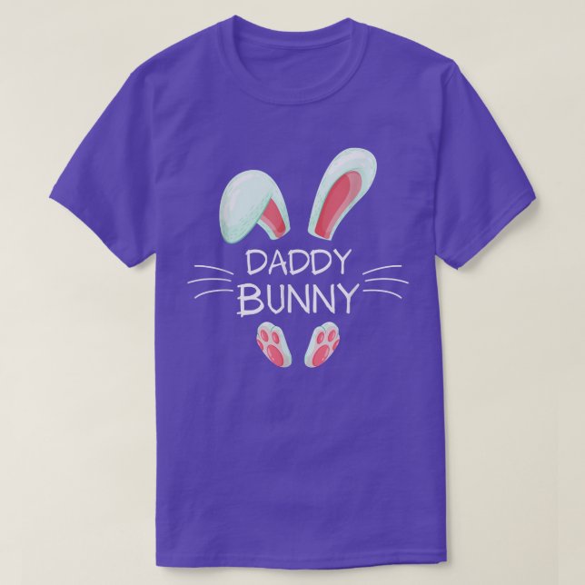 Funny Påsk Day Costume Matching Cute Pappa Bunny T Shirt (Design framsida)