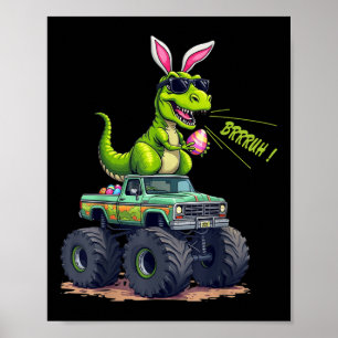 Funny Påsk Dinosaur Bruh - T-rex Påskägg Hunt Poster