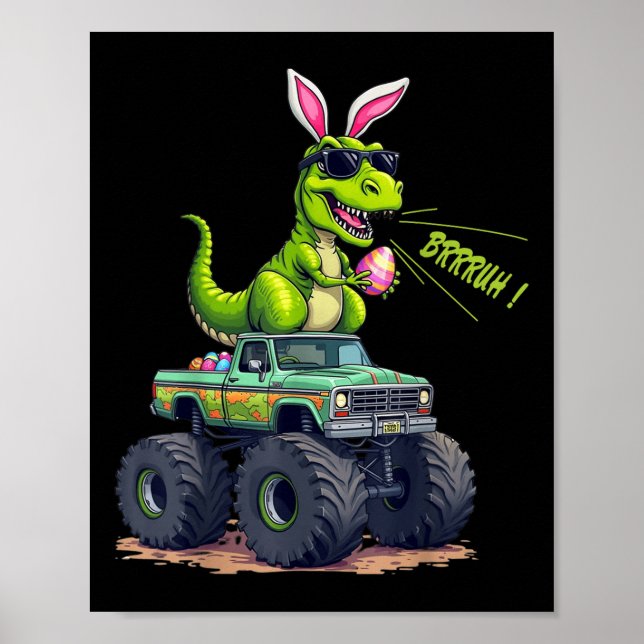 Funny Påsk Dinosaur Bruh - T-rex Påskägg Hunt Poster (Framsidan)