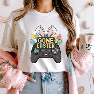 Funny Påsk Pixel Art Bunny Controller T Shirt