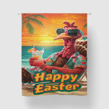 Funny Påsk-ridå | Spelande Helgdag Decor