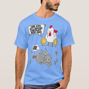 Funny Påsk Söndag Dress Bunny Chocolate Costume T Shirt