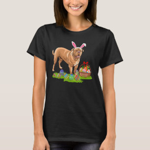Funny Påskägg Hunting Bunny Dogue De Bordeaux D T Shirt