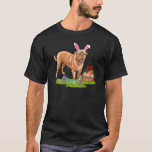 Funny Påskägg Hunting Bunny Dogue De Bordeaux D T Shirt